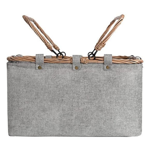 Alimotturp65 Storage & Organization Canvas Market Basket 2l Gray